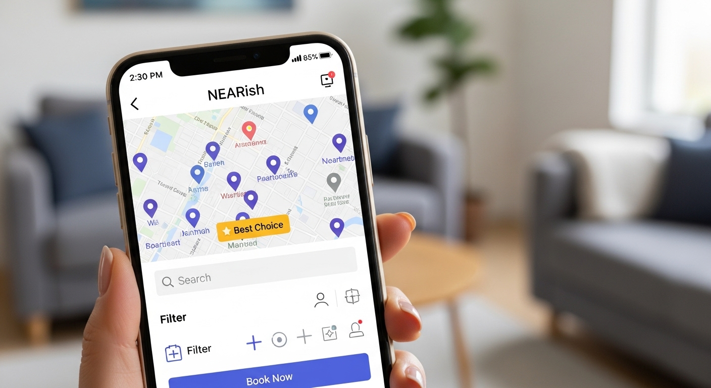 اختار NEARish أفضل موقع بيع شقق بخطوات سهلة وبسيطة وامنة.