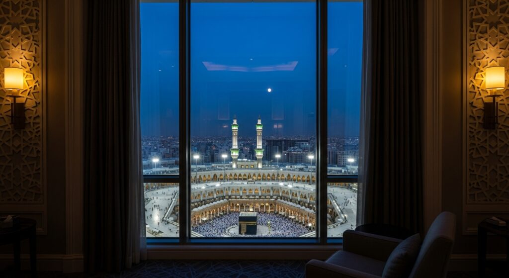 شقق مطله على الحرم للبيع